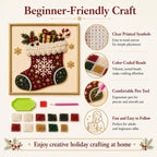 🎄 Christmas Santa Claus Pearl Art Kit🎅