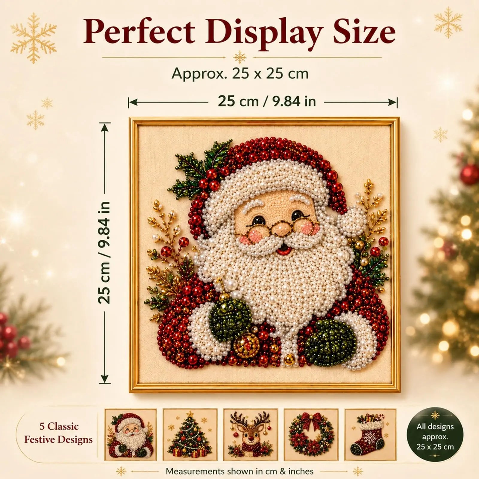 🎄 Christmas Santa Claus Pearl Art Kit🎅