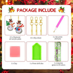 Create sparkling holiday joy with our 12pcs Christmas Diamond Painting Keychain kit . Fun 5D DIY crafts for kids & adults. Perfect gifts & festive decorations!