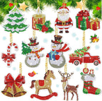 Create sparkling holiday joy with our 12pcs Christmas Diamond Painting Keychain kit . Fun 5D DIY crafts for kids & adults. Perfect gifts & festive decorations!