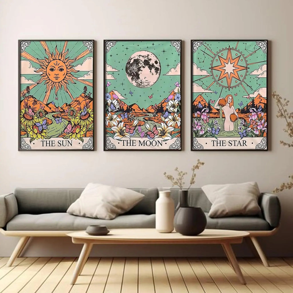 The Sun Tarot Diamond Painting Kit – 5D DIY Diamond Art Wall Décor