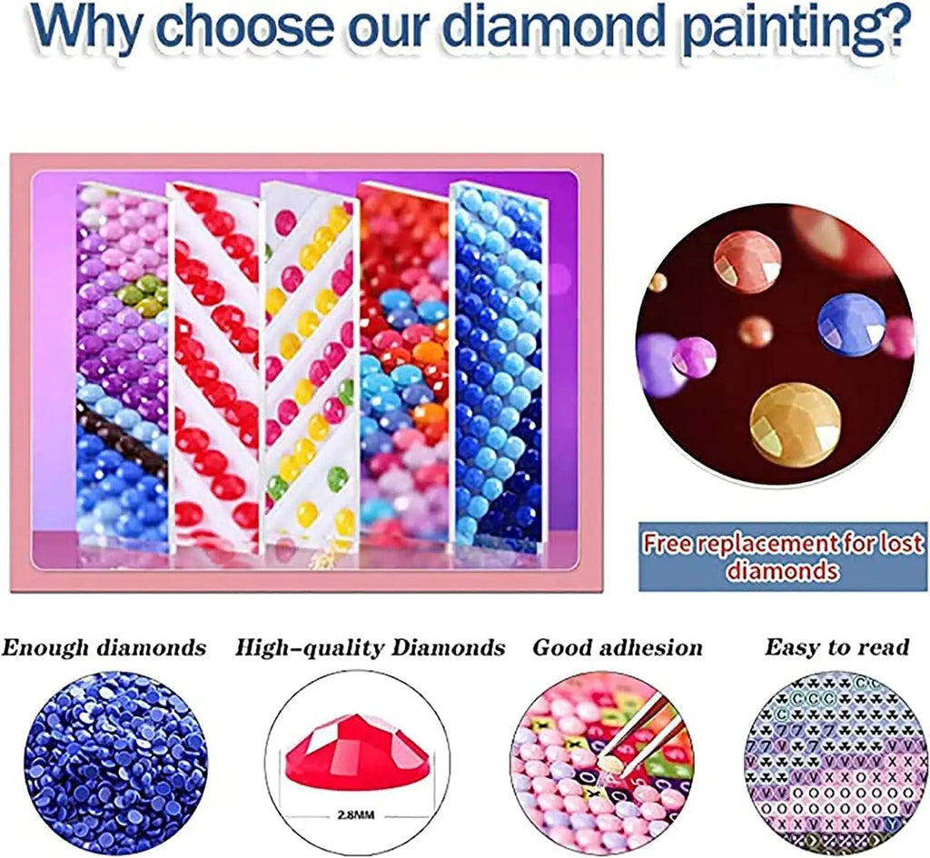The Sun Tarot Diamond Painting Kit – 5D DIY Diamond Art Wall Décor