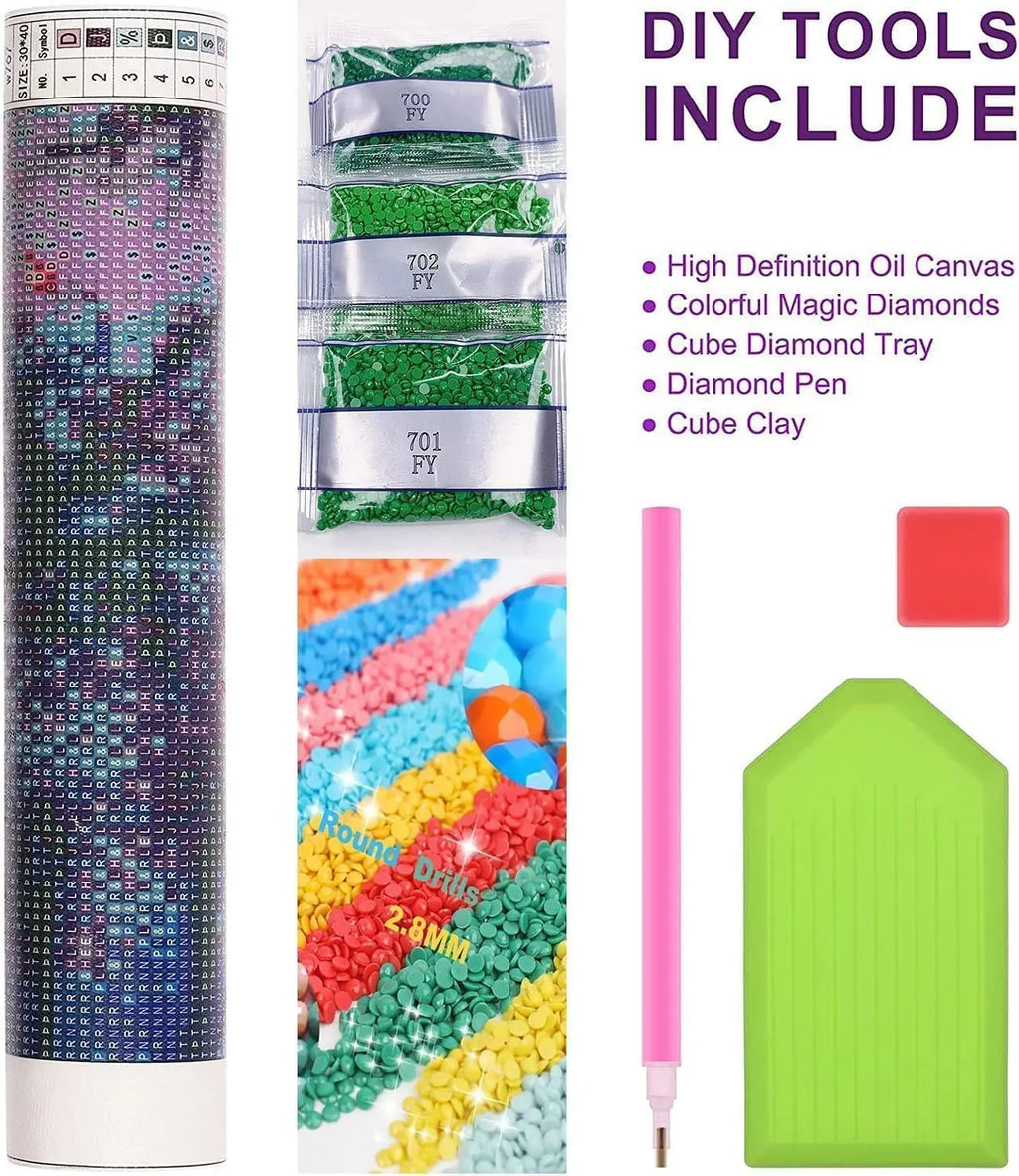 The Sun Tarot Diamond Painting Kit – 5D DIY Diamond Art Wall Décor