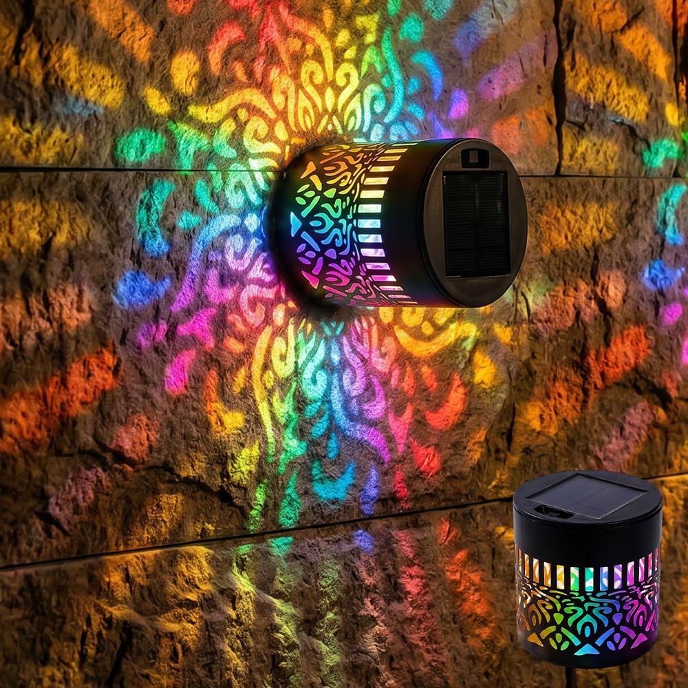 Solar Mandala Projector Light