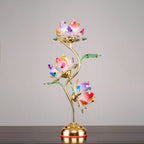 Crystal Lotus Lamp – Soft Glow Decorative Night Light