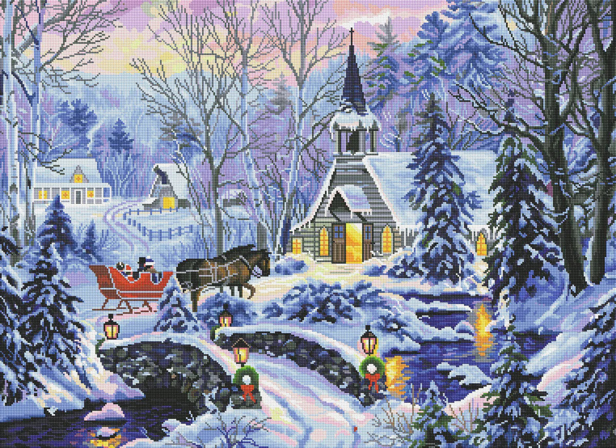 Cozy Christmas Eve Diamond Painting 🎄