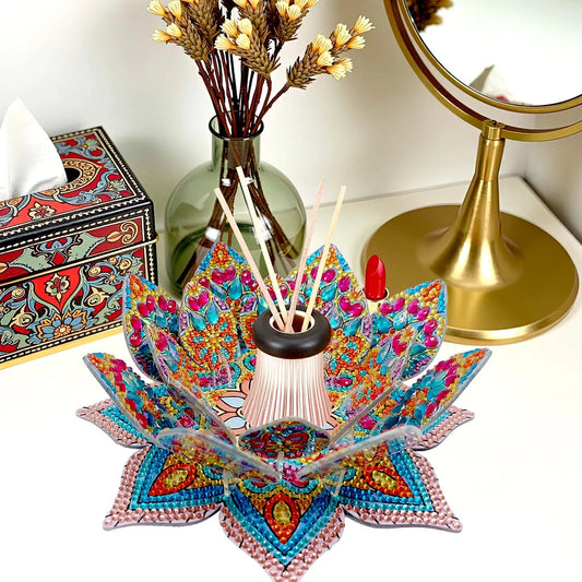 DIY Diamond Painting Lotus Tray Decoration Kit