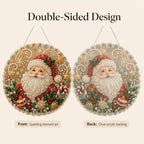 Christmas Santa Diamond Painting Ornament Kit