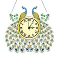 DIY Diamond Painting Special Shaped Peacock Art Clock Kits
