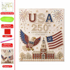 250th Anniversary USA Pearl Art Kit – DIY Beaded Decoration Collectible