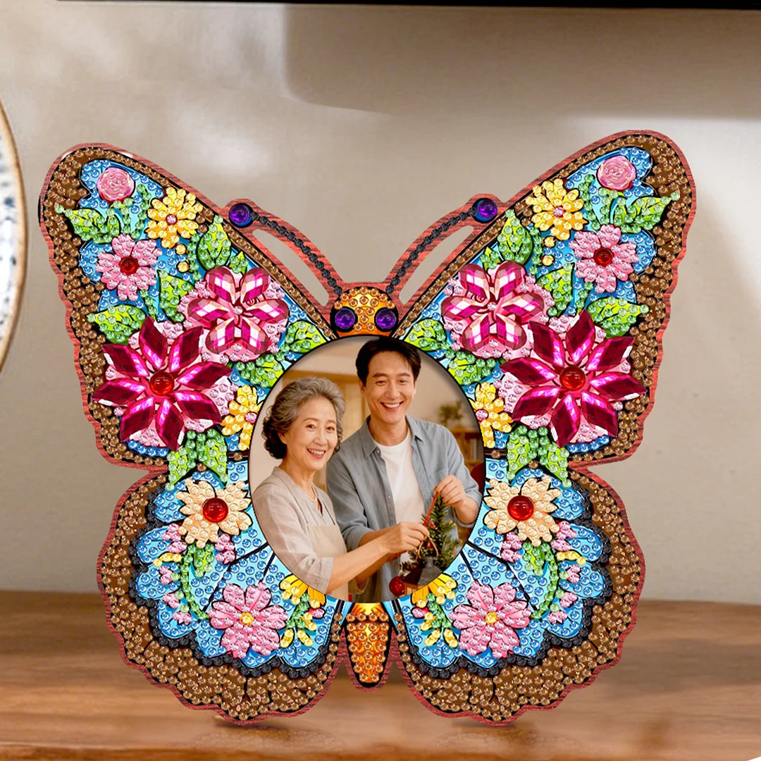 DIY Diamond Painting Wooden Photo Frame with Stand Kit