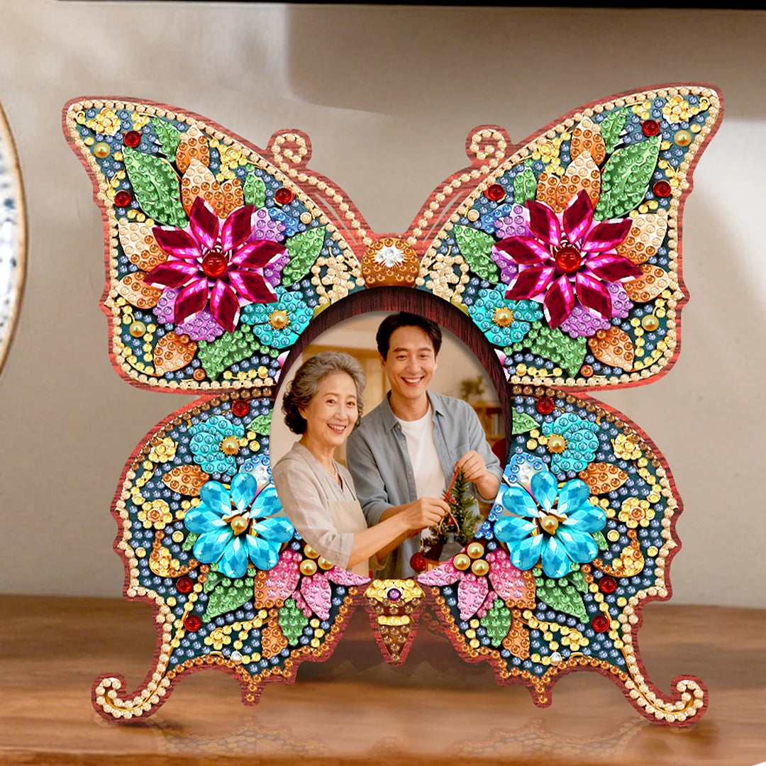 DIY Diamond Painting Wooden Photo Frame with Stand Kit