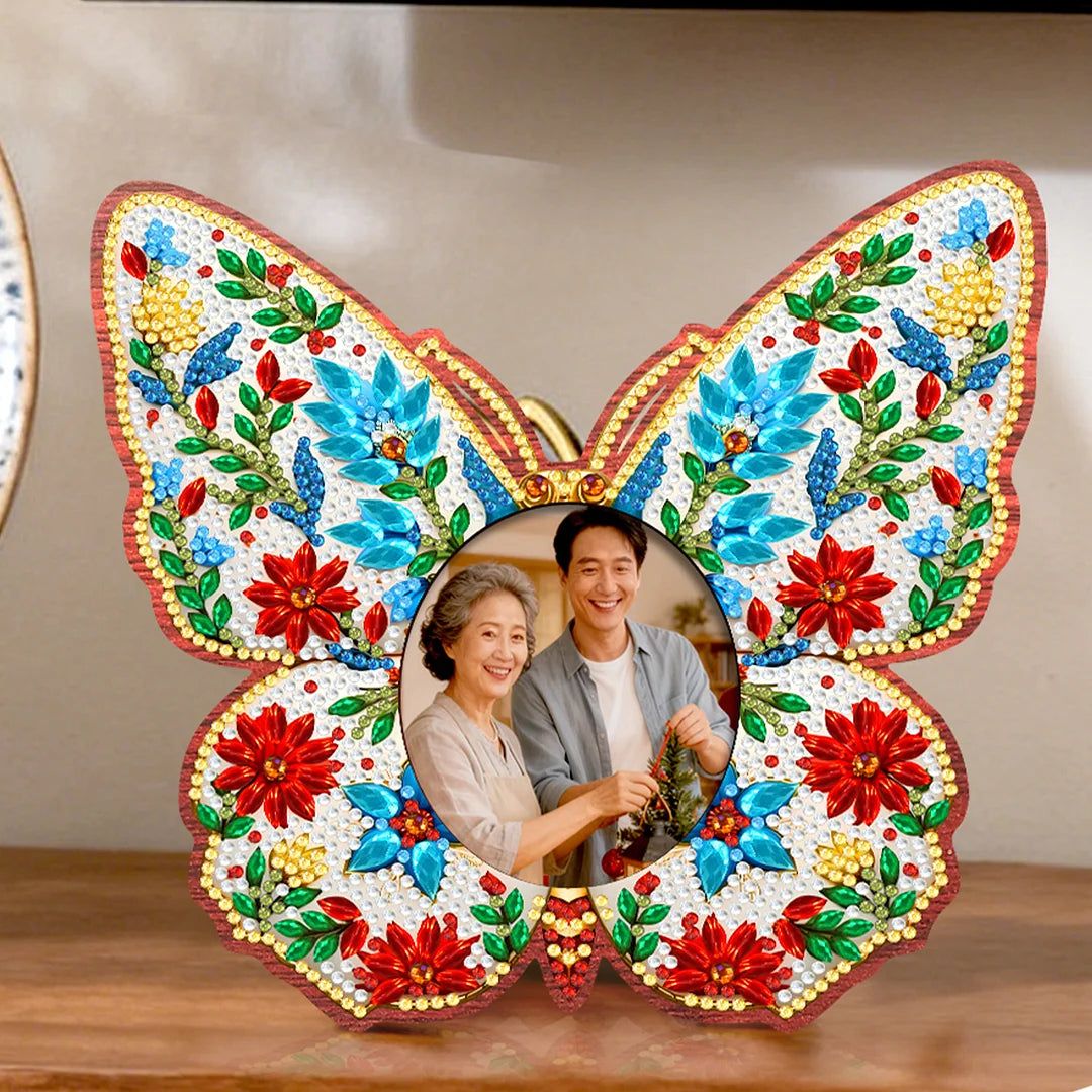 DIY Diamond Painting Wooden Photo Frame with Stand Kit