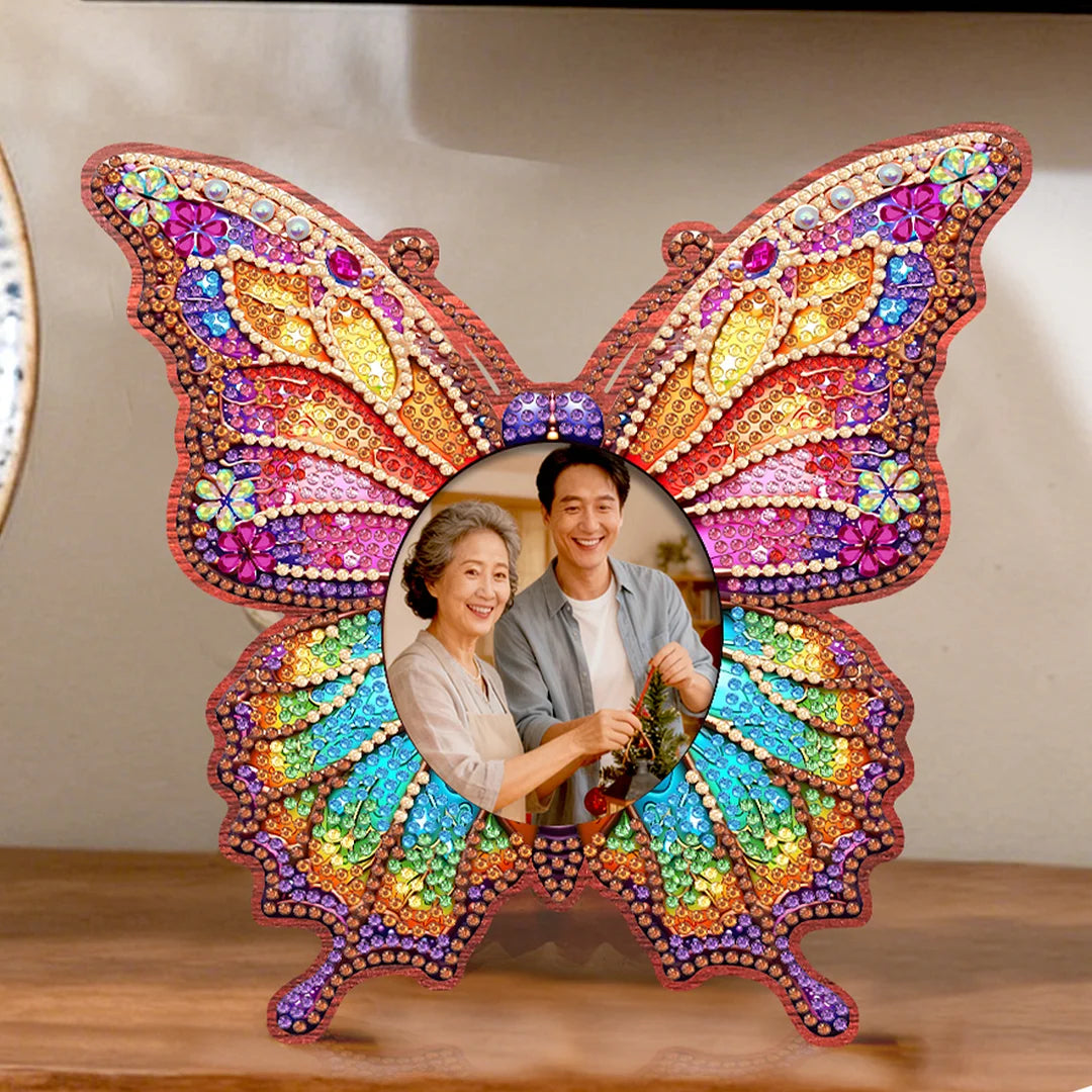 DIY Diamond Painting Wooden Photo Frame with Stand Kit