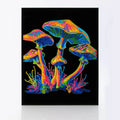 Neon Flocked Diamond Painting Kit – DIY Sparkling Art Canvas