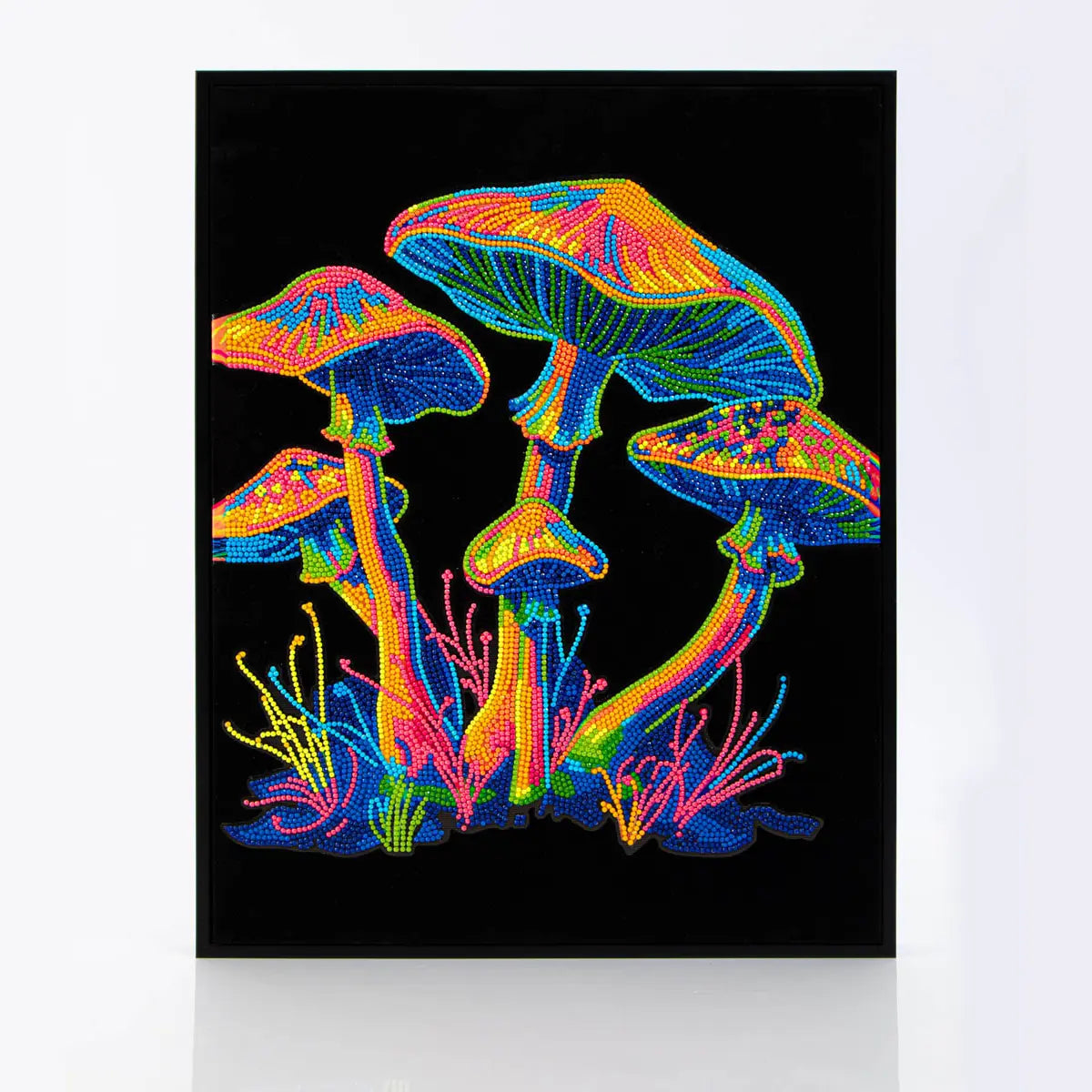 Neon Flocked Diamond Painting Kit – DIY Sparkling Art Canvas