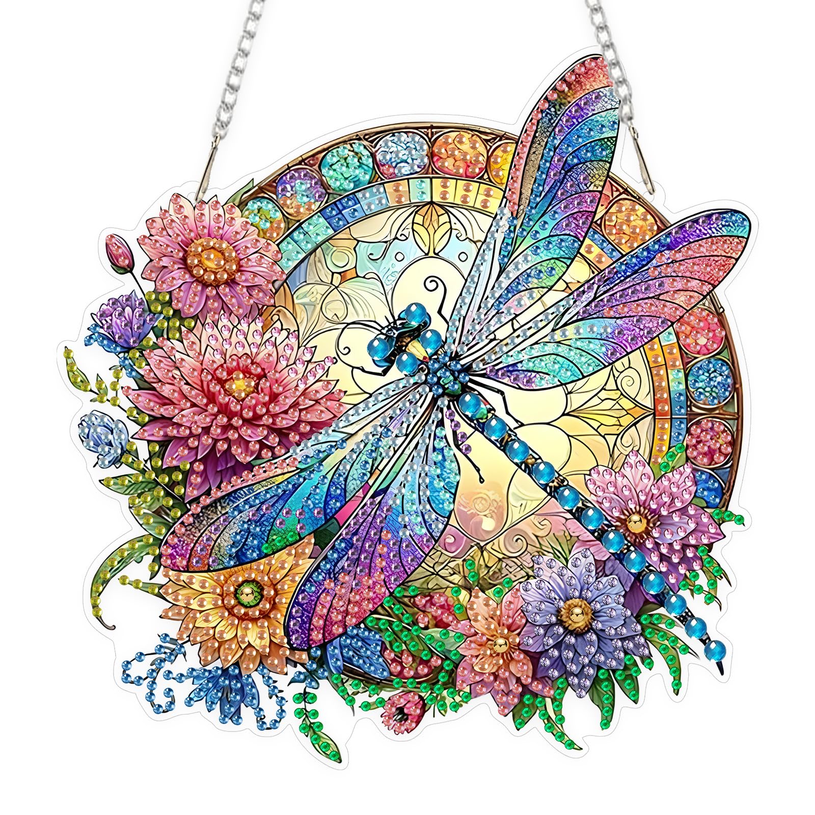 Dragonfly Diamond Art Hanging Ornament Kits