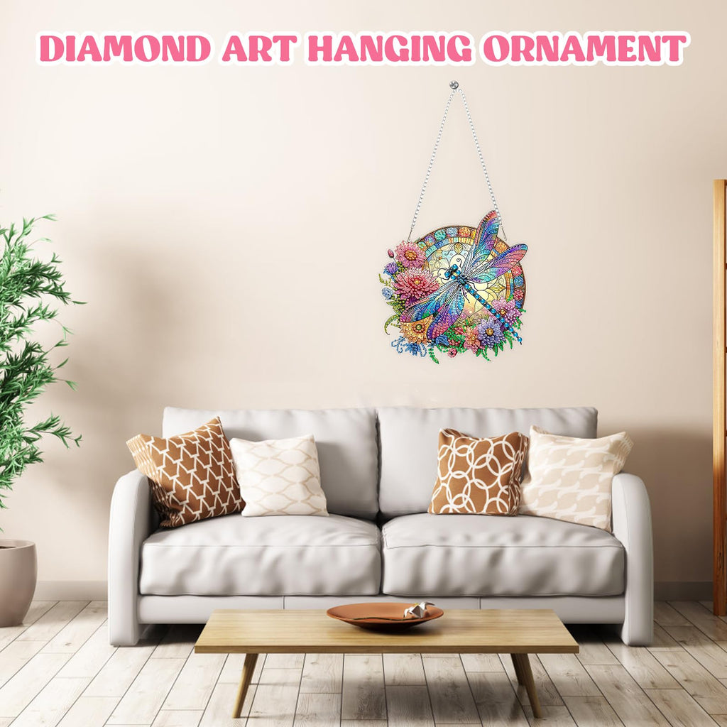 Dragonfly Diamond Art Hanging Ornament Kits