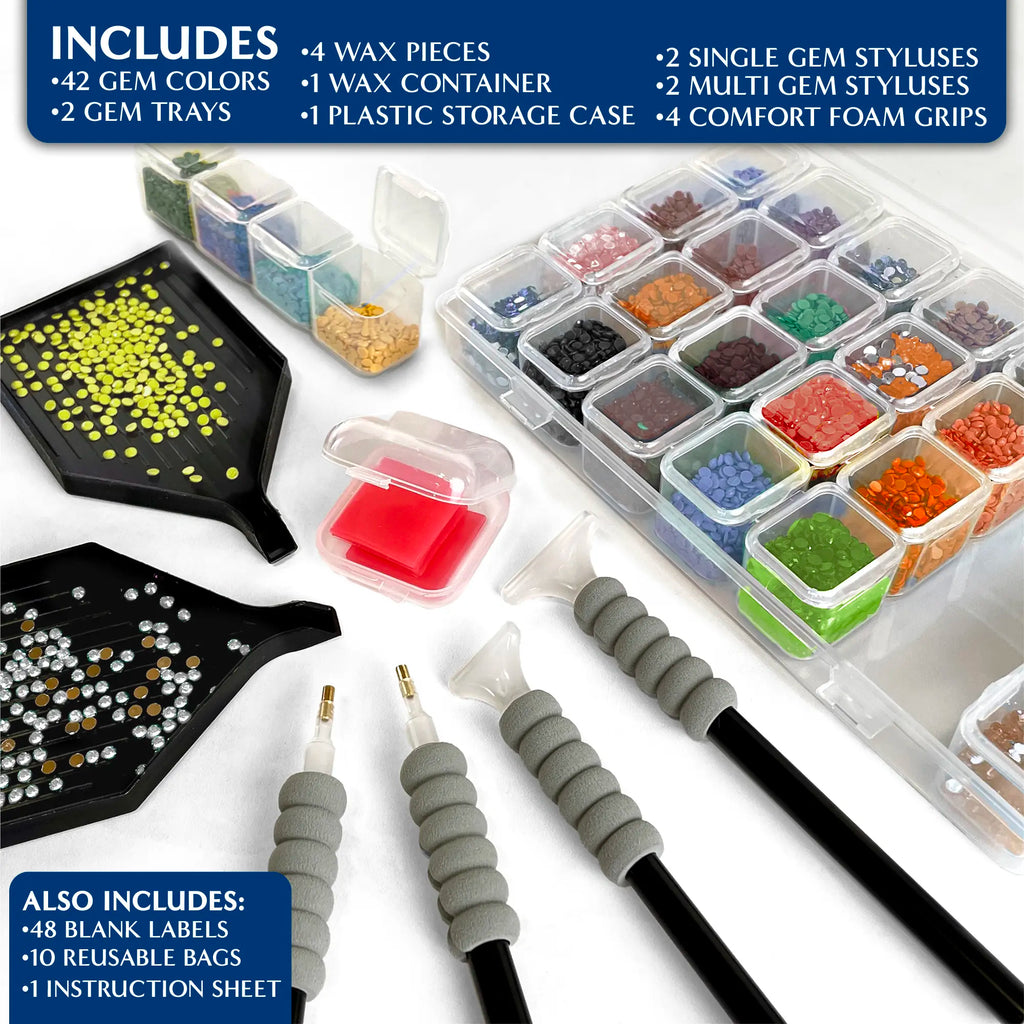 Diamond Painting Kit on Stretched Canvas