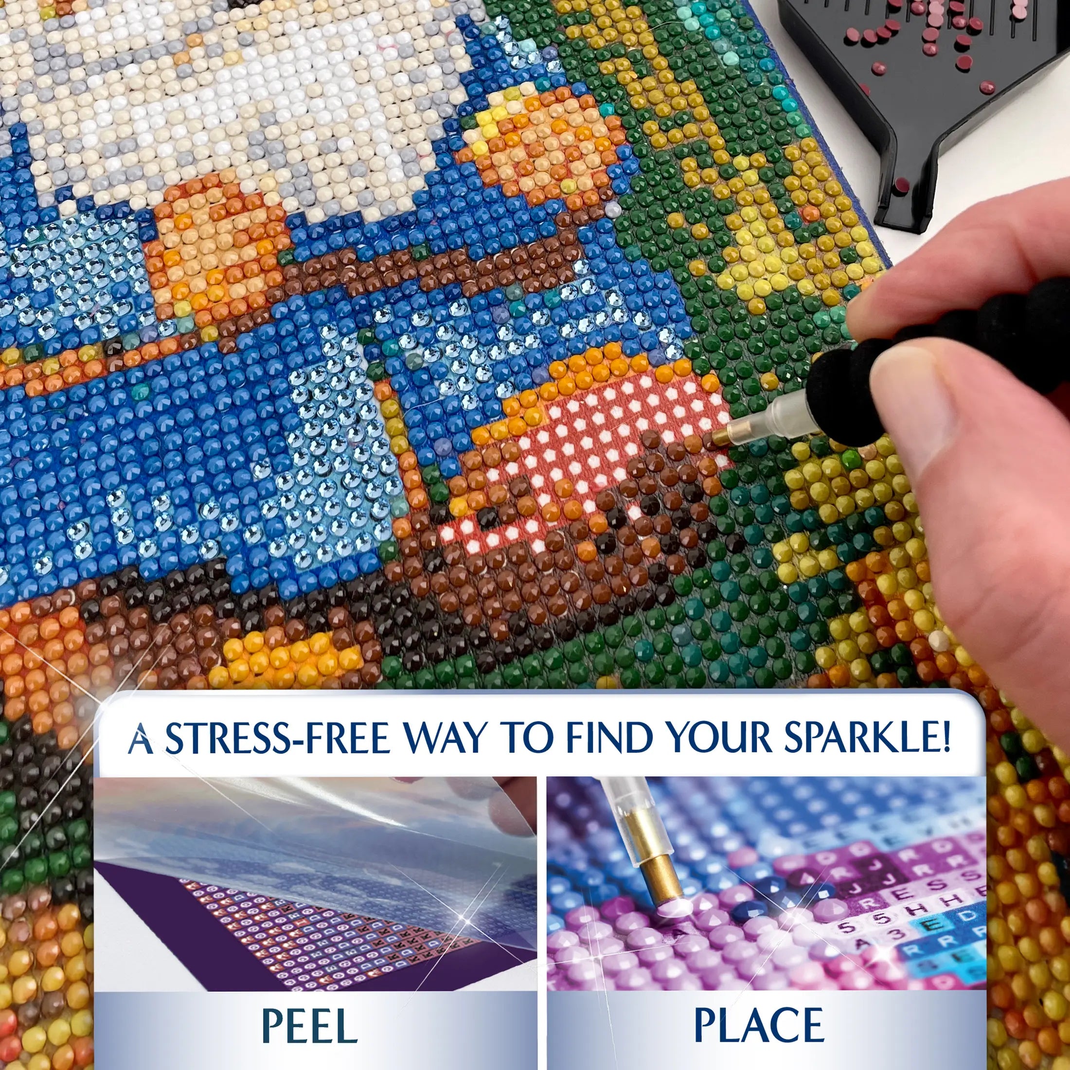 Diamond Painting Kit on Stretched Canvas