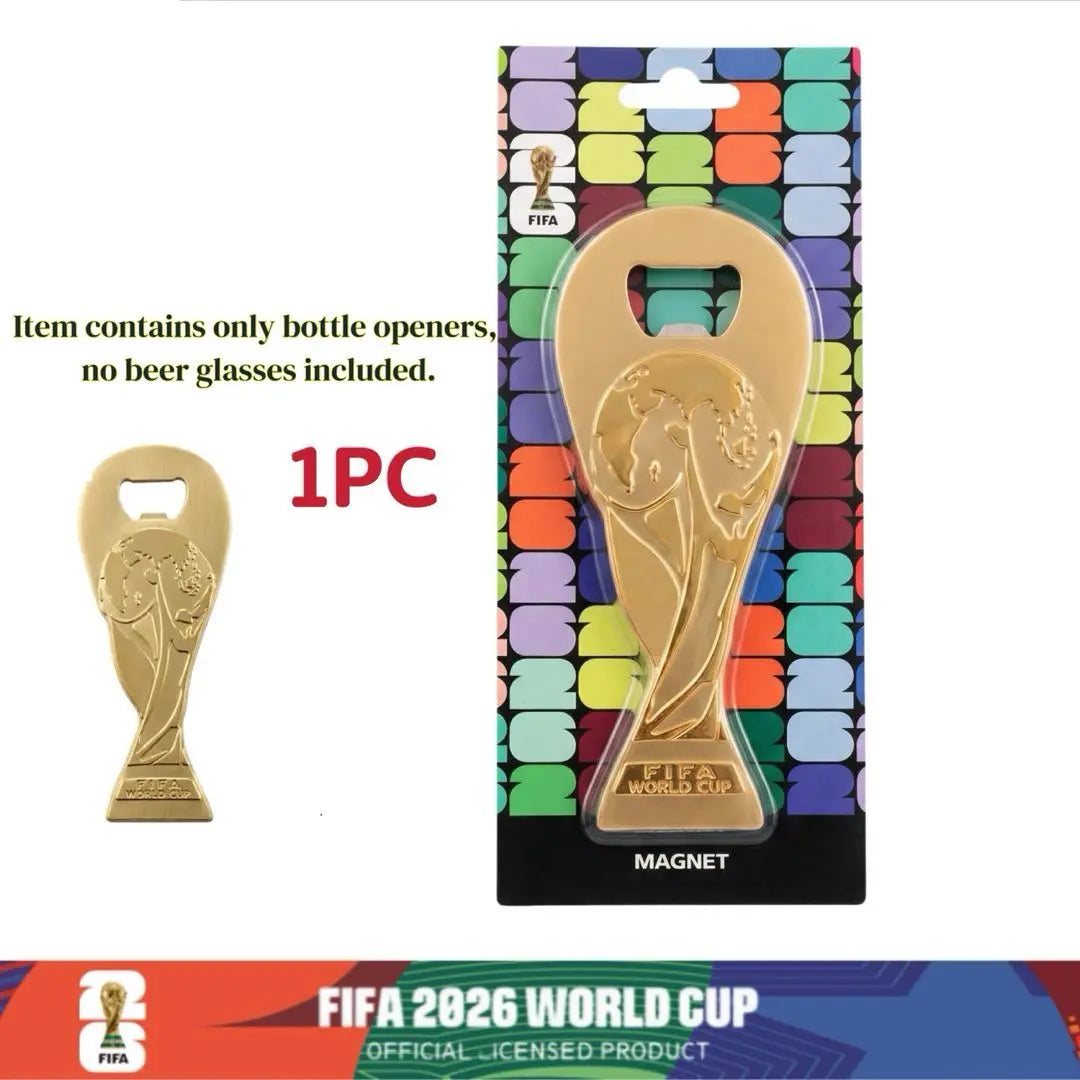 2026 FIFA World Cup Premium Glass Set – Trophy Gold Rim Collector Edition