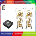 2026 FIFA World Cup Premium Glass Set – Trophy Gold Rim Collector Edition