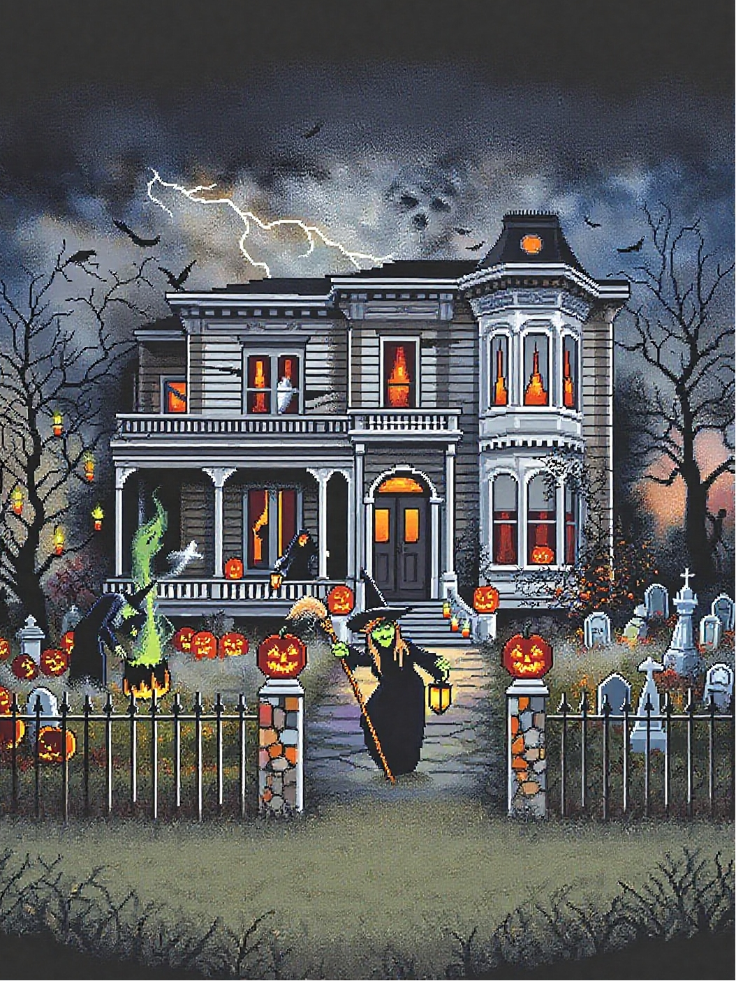 Halloween Haunted House Diamond Painting