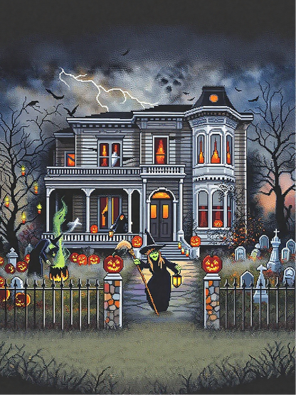 Halloween Haunted House Diamond Painting