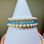 Crystal Pearl Bracelet Collection – Handwoven Elegant Charm Jewelry
