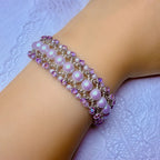 Crystal Pearl Bracelet Collection – Handwoven Elegant Charm Jewelry