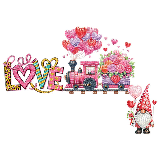 Happy Valentines Day Diamond Painting Door Corner Decor 5D DIY Wood Door Topper