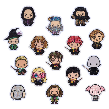 ✨ Harry Potter Diamond Painting Stickers (Set of 15)