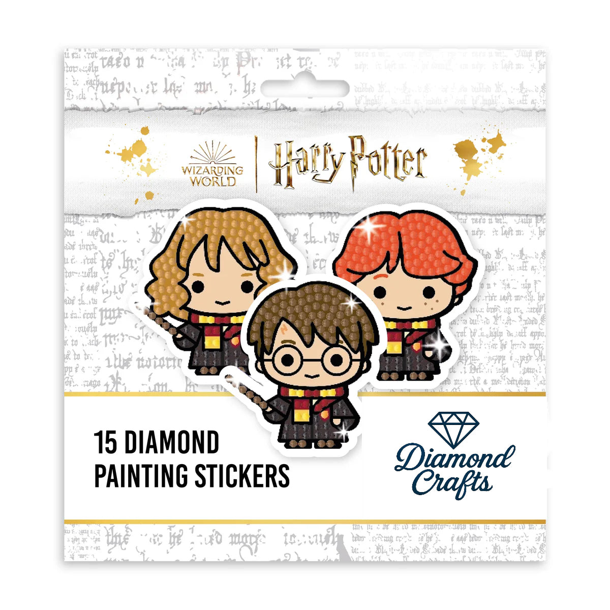 ✨ Harry Potter Diamond Painting Stickers (Set of 15)