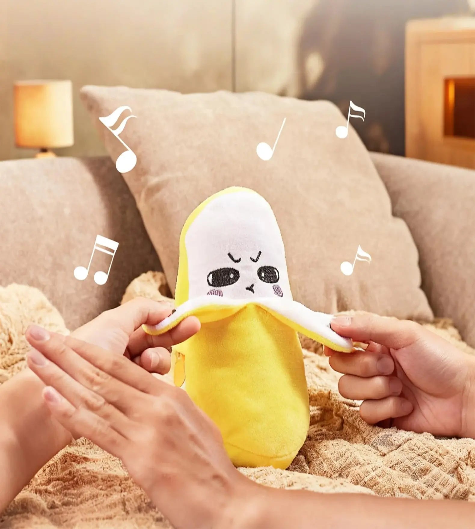 Interactive Music Plush Toy Set-Funny Interactive Fruit Plush Gifts