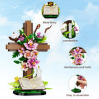 Jesus Cross Flower Building Set – Inspirational Christian Gift