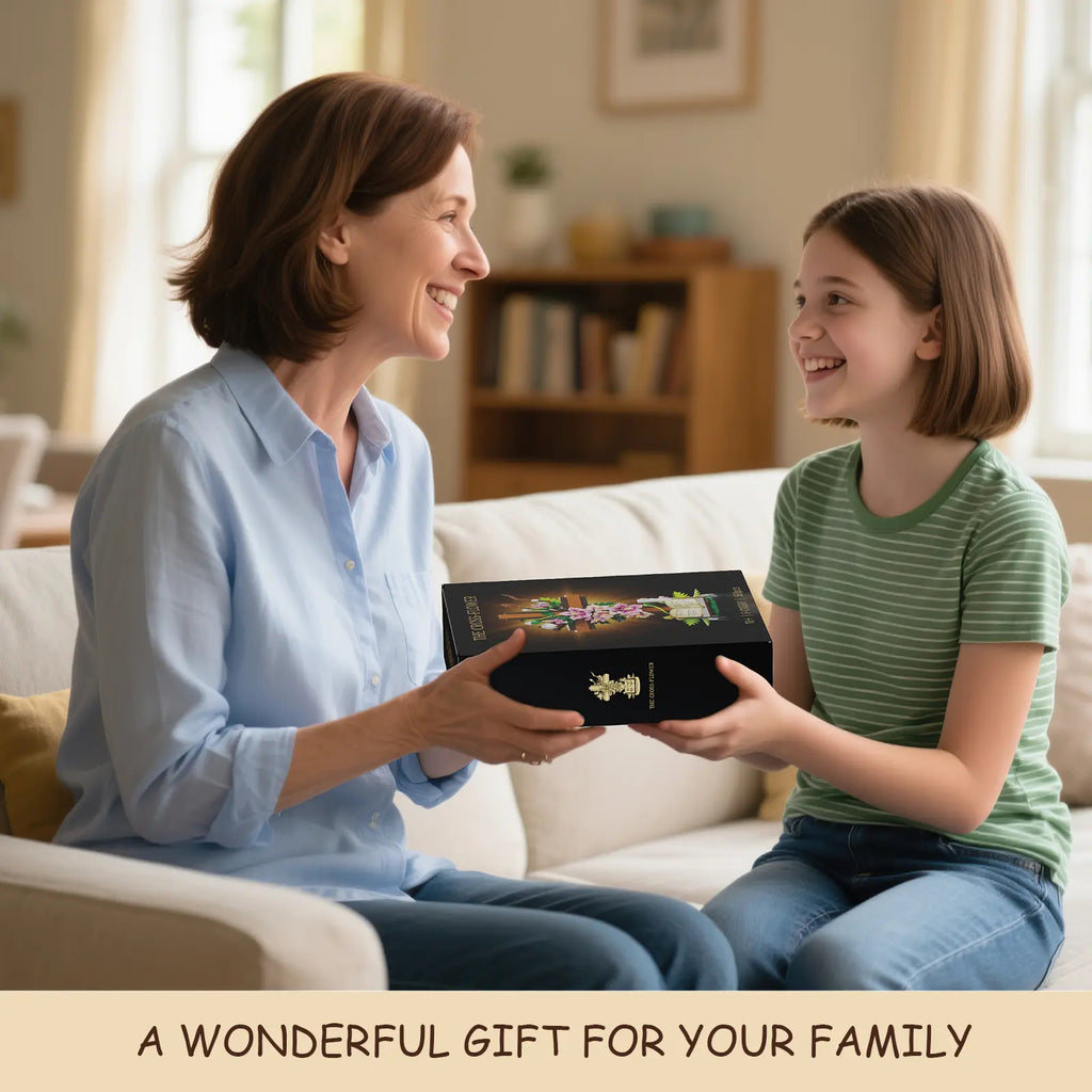 Jesus Cross Flower Building Set – Inspirational Christian Gift