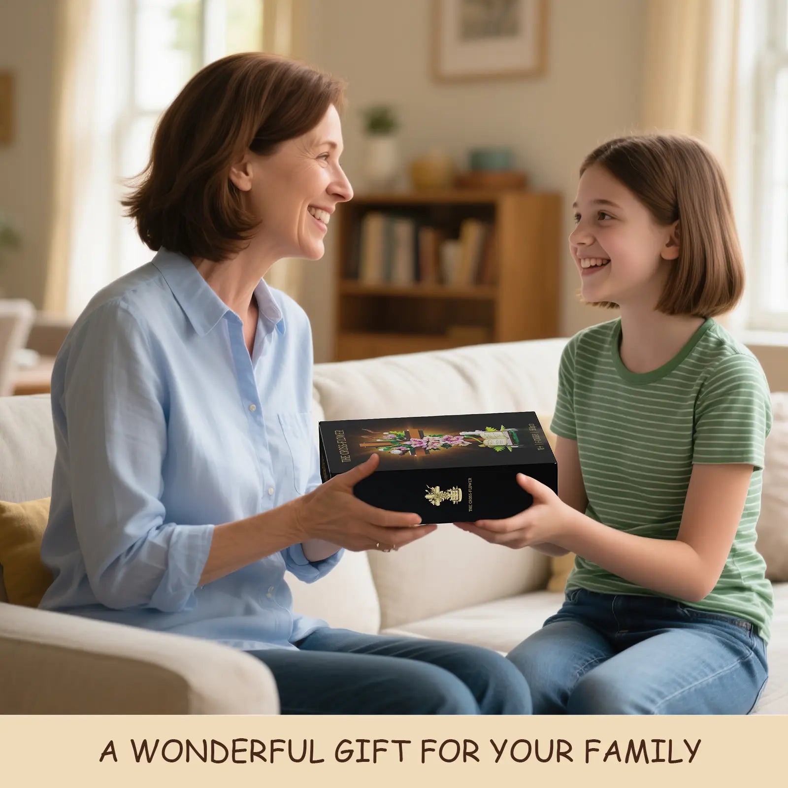 Jesus Cross Flower Building Set – Inspirational Christian Gift