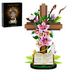 Jesus Cross Flower Building Set – Inspirational Christian Gift