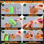 Glow-in-the-Dark Halloween Diamond Art Magnets – DIY Fridge Magnet Kit