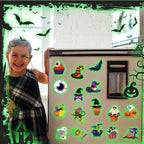 Glow-in-the-Dark Halloween Diamond Art Magnets – DIY Fridge Magnet Kit