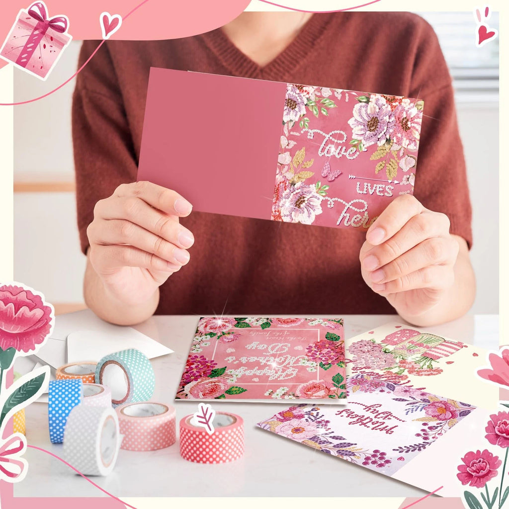 Mother's Day Diamond Painting Card Kits 12PCS