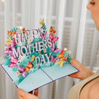 Happy Mother’s Day 3D Pop-Up Card – Surprise Gift Card with Note Tag