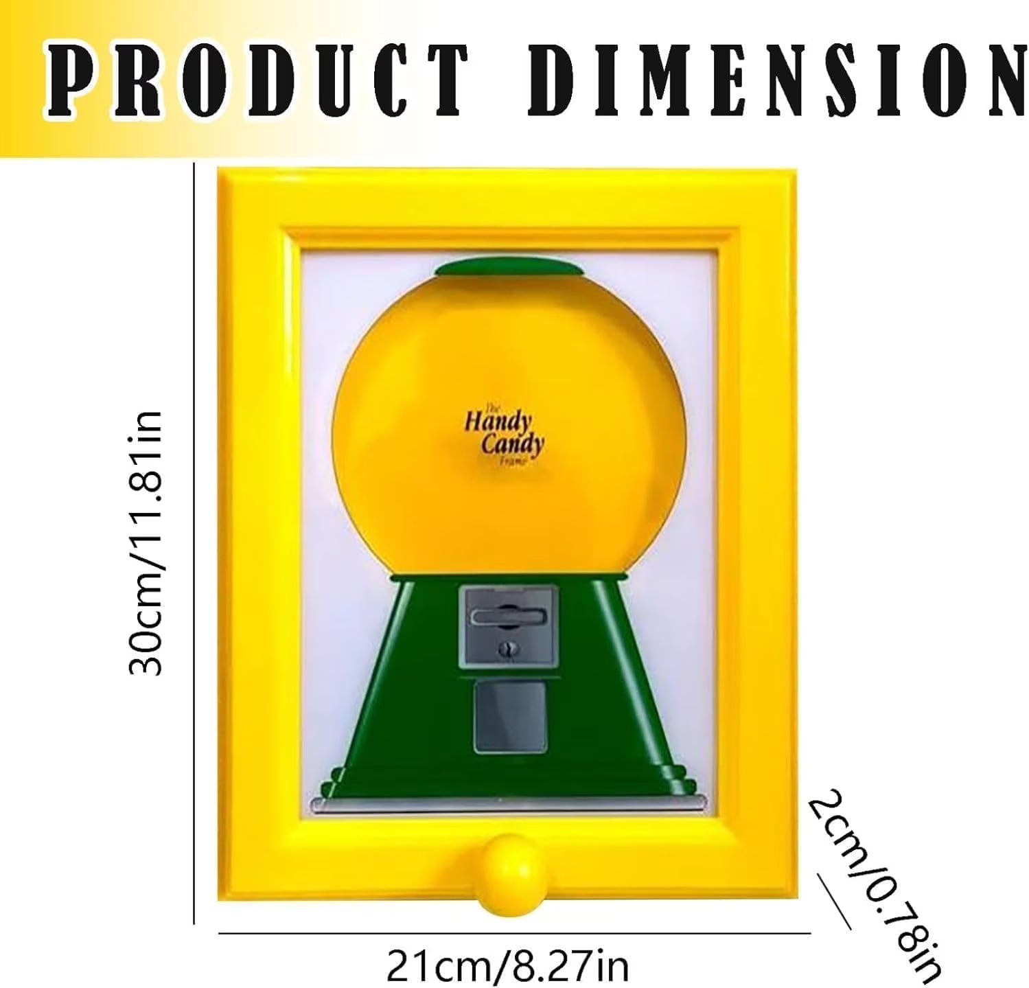 Candy Dispenser Picture Frame – Wall Hanging Snack Machine