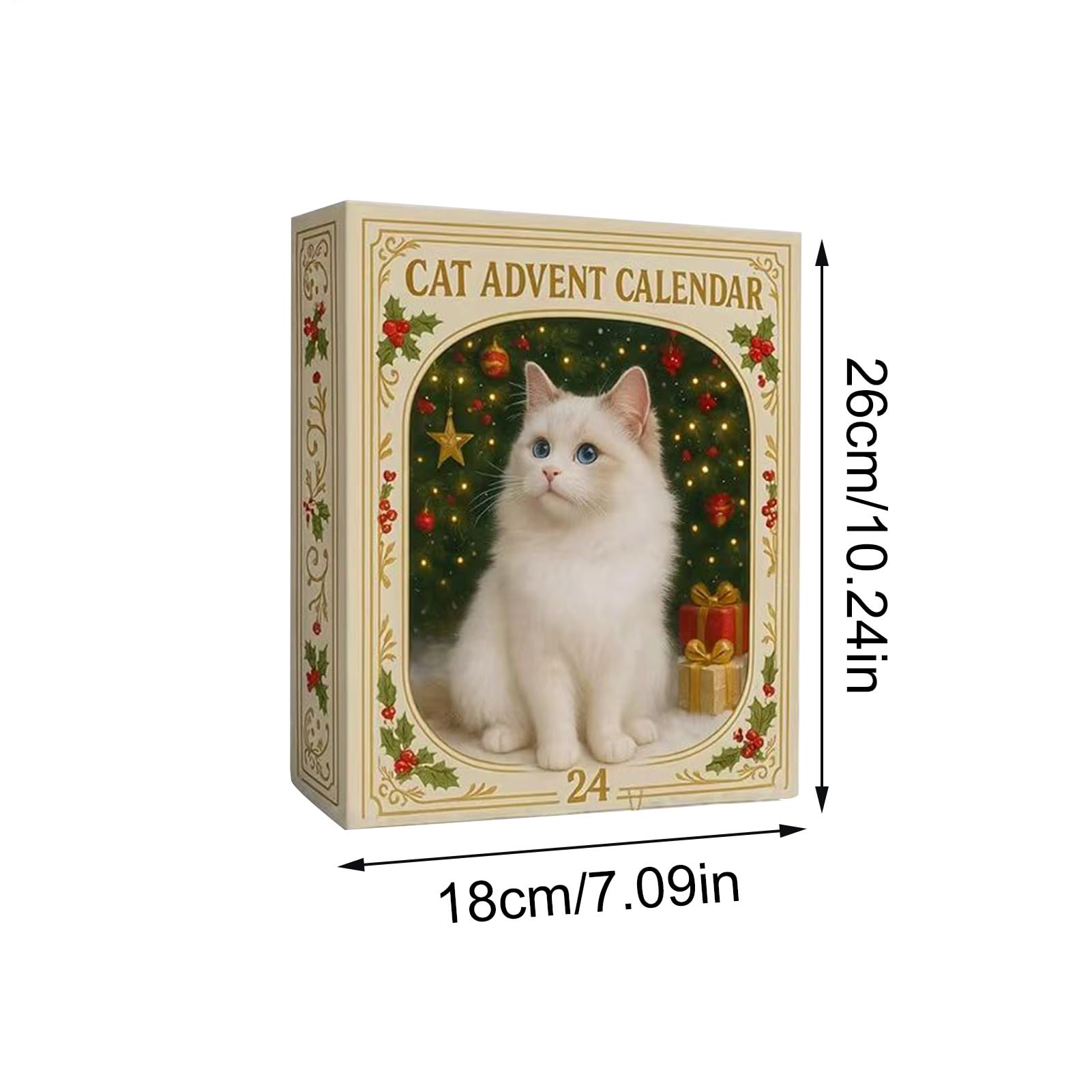 Christmas Cat Advent Calendar – 24 Days of Cute Cat Ornament Surprises