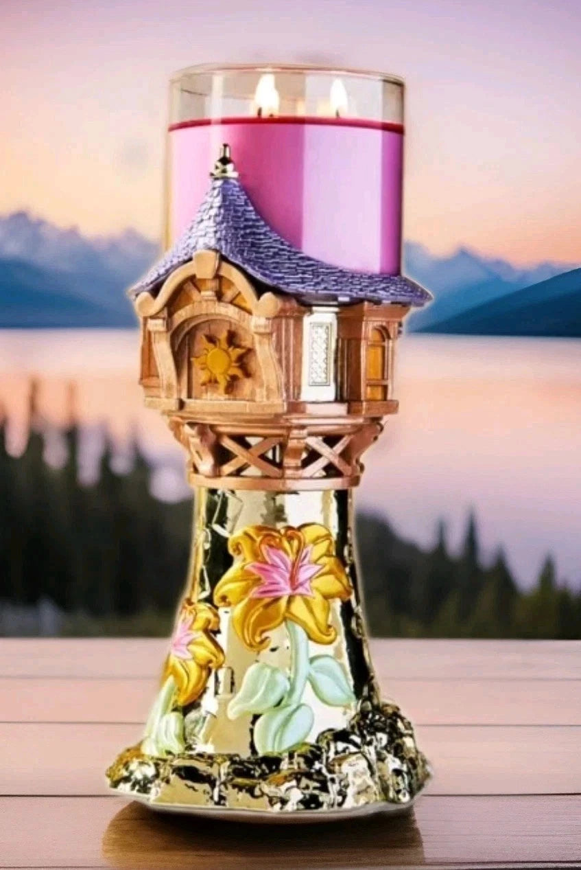 Fairytale Tower 3-Wick Candle Holder – Princess Style Decor
