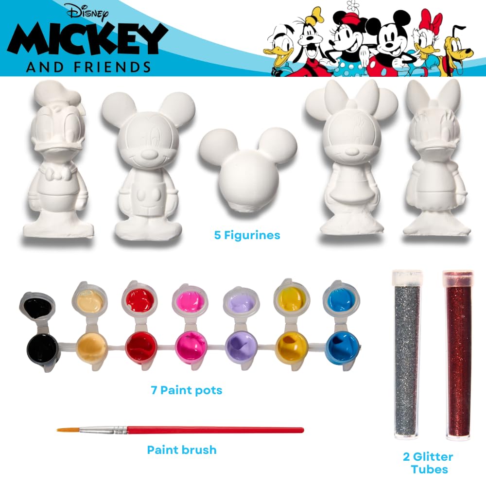 Mickey and Friends DIY Paint Your Own Figurines Arts