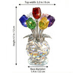 Crystal Rose Bouquet – Elegant Forever Flower Gift