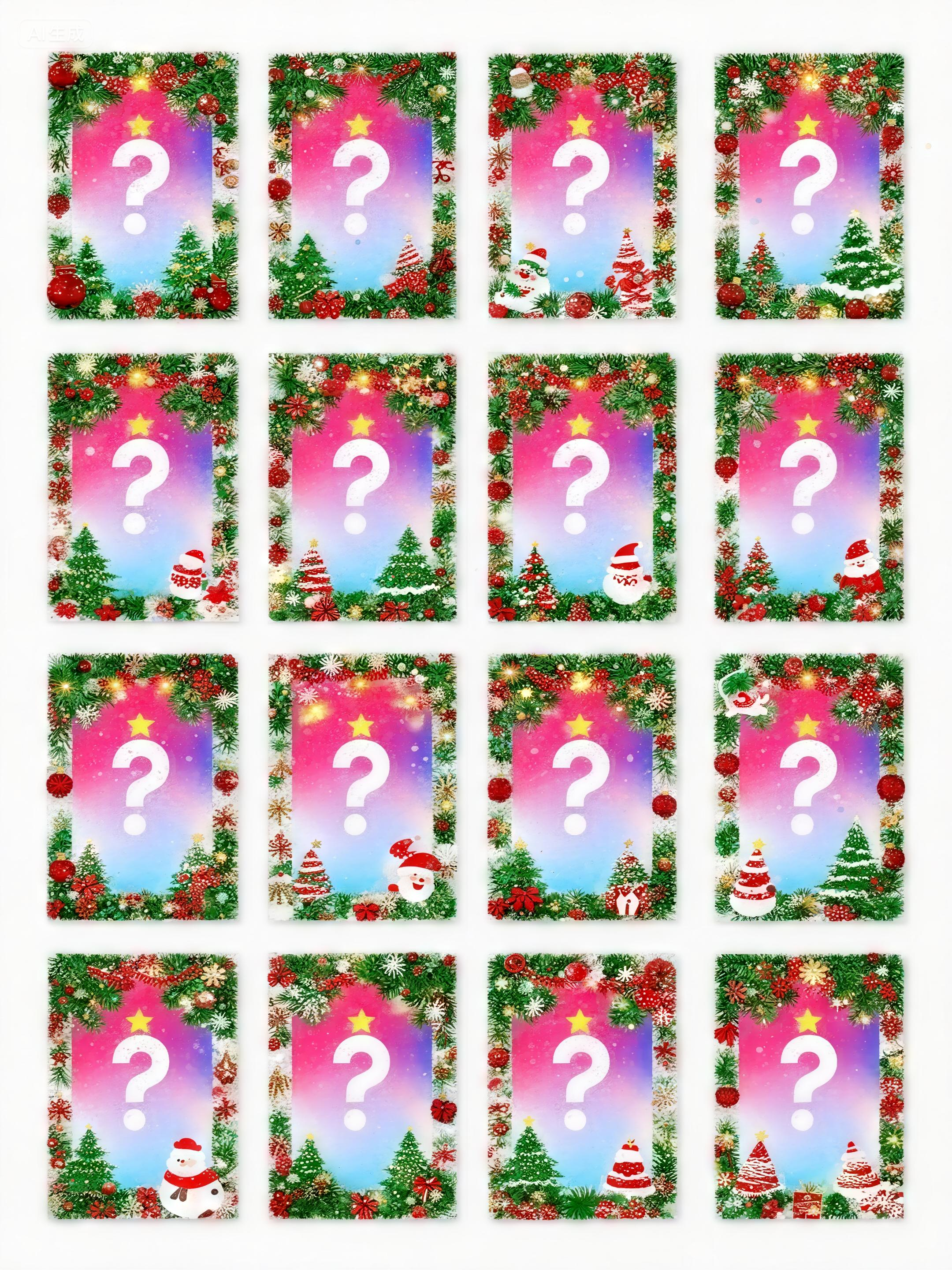 The designs are printed in black and white symbols, to keep you guessing until the artwork is completed!