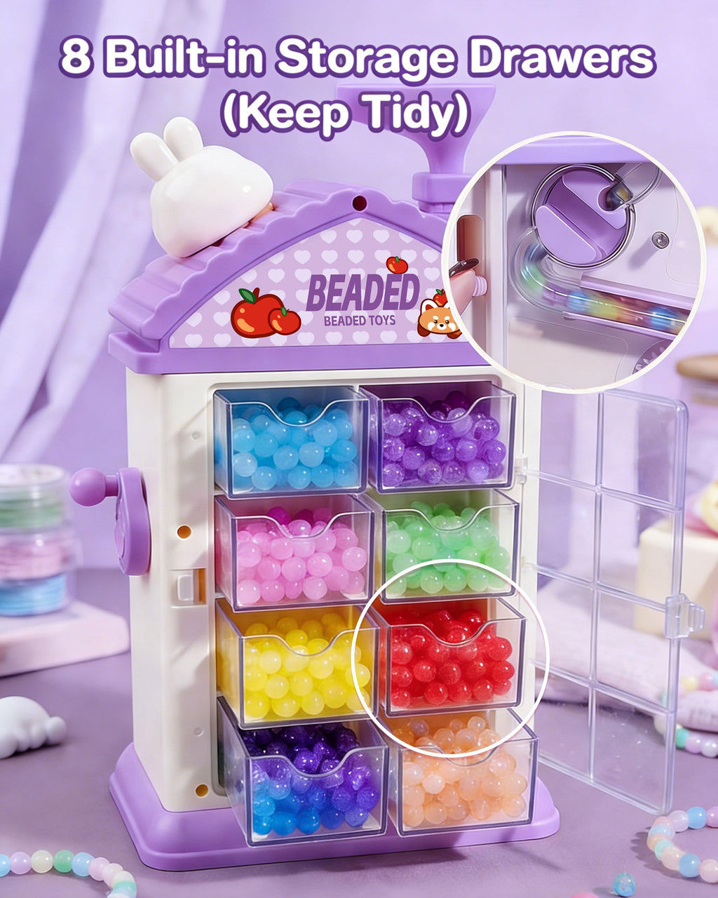 Bracelet Making Kit with Bead Spinner – 800 Beads DIY Friendship Jewelry Set