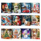 5D Diamond Painted Christmas Greeting Card Set